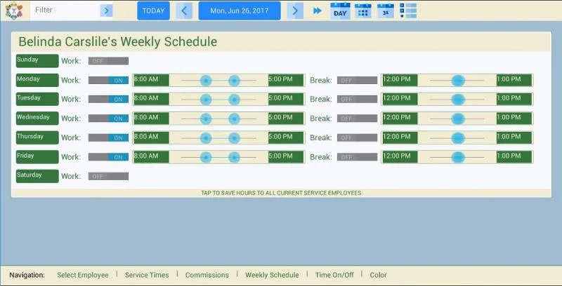 CloverEmployeeShifts