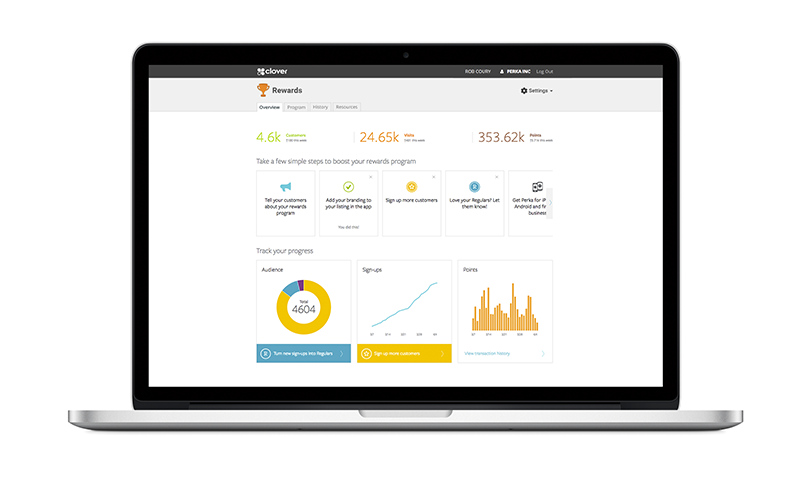 CloverRewardsonlaptop