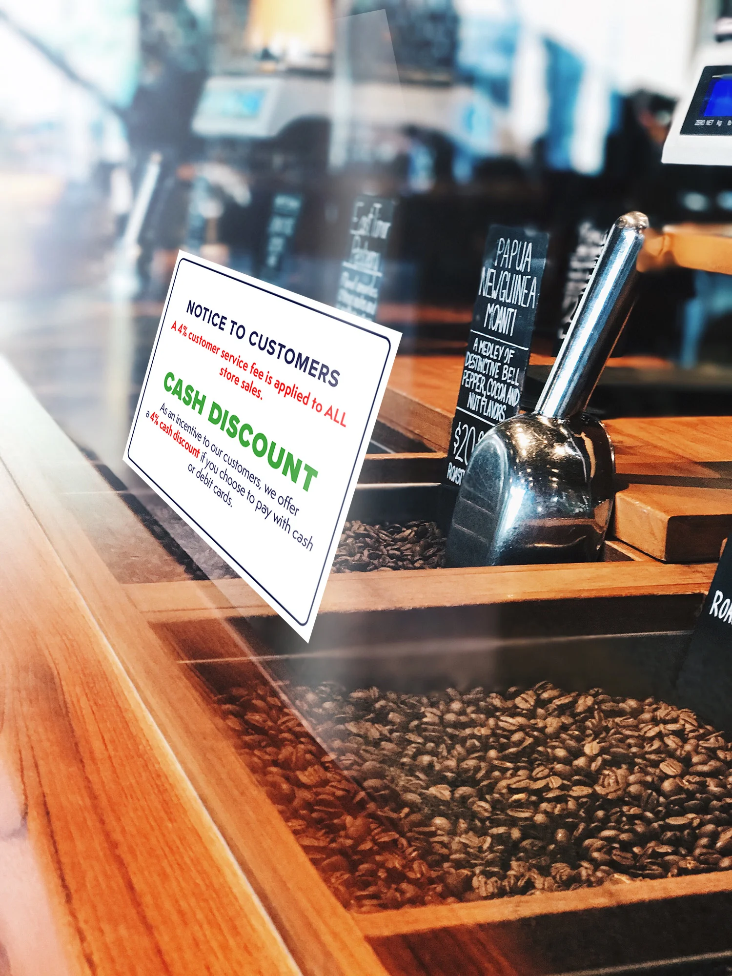 Ez+ signage is provided free of charge to merchants.