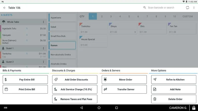 cloverdiningoverflowmenu app market